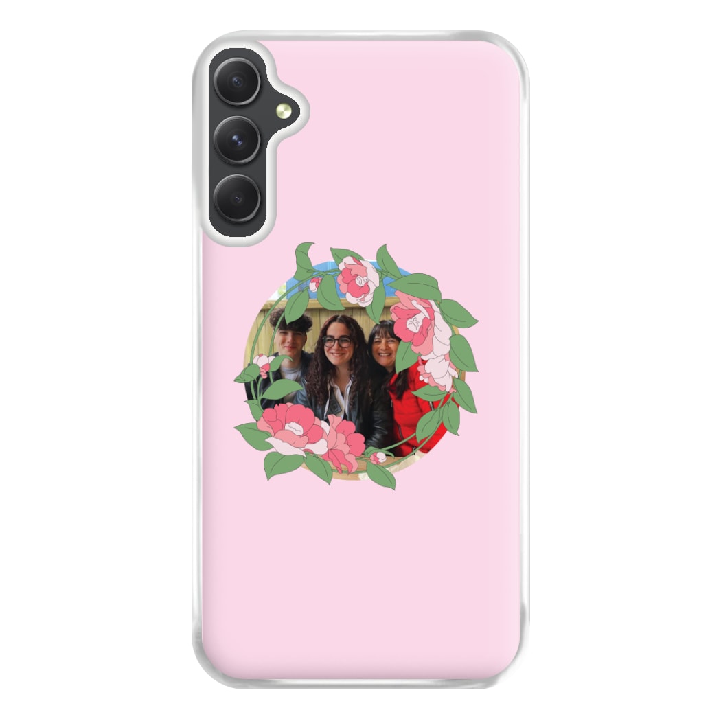 Floral Wreath - Personalised Mother's Day Phone Case for Galaxy A54