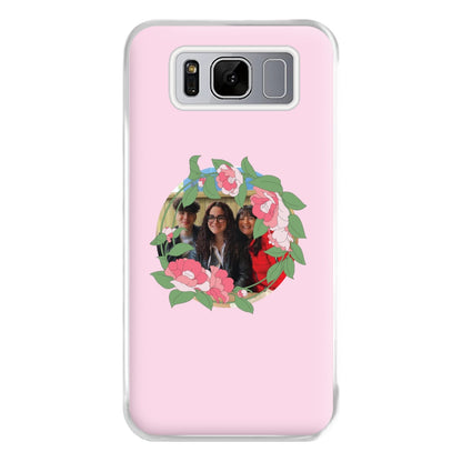 Floral Wreath - Personalised Mother's Day Phone Case for Galaxy S8 Plus