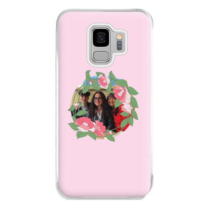 Floral Wreath - Personalised Mother's Day Phone Case for Galaxy S9 Plus