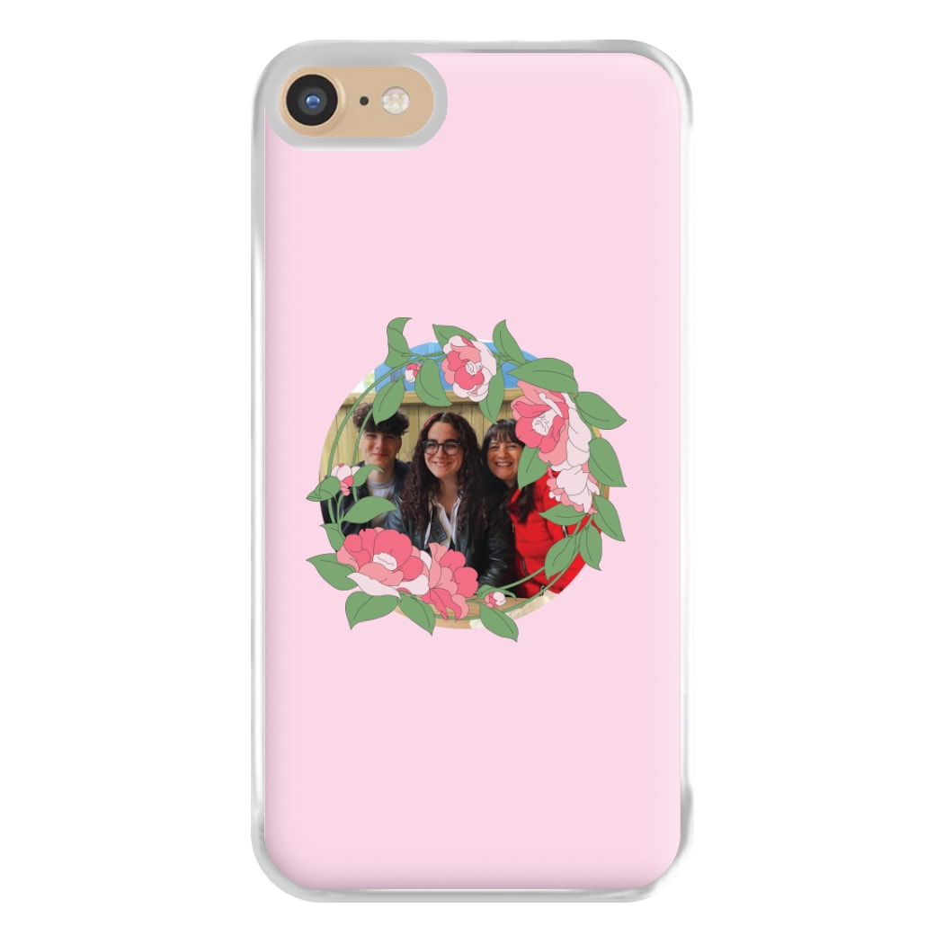 Floral Wreath - Personalised Mother's Day Phone Case for iPhone 6 / 7 / 8 / SE