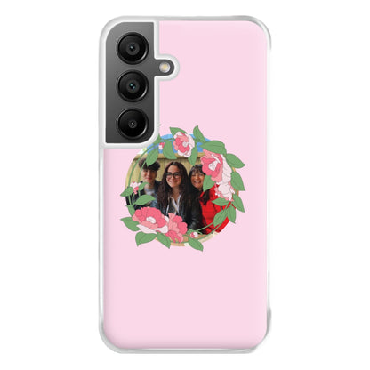 Floral Wreath - Personalised Mother's Day Phone Case for Galaxy A55