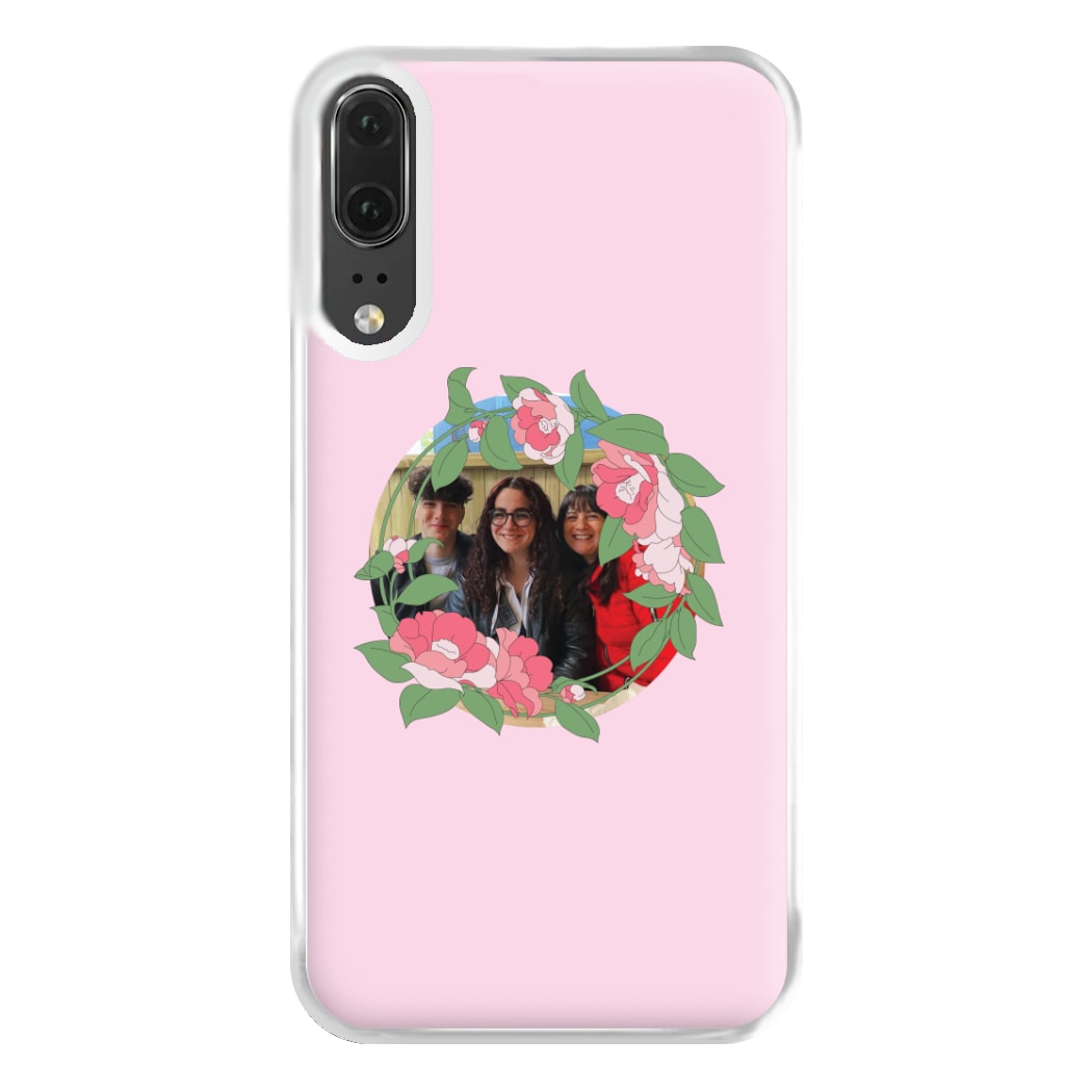 Floral Wreath - Personalised Mother's Day Phone Case for Huawei P20