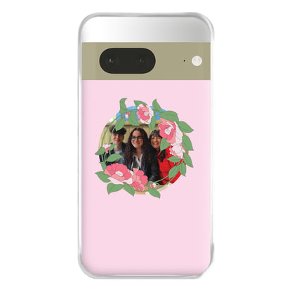 Floral Wreath - Personalised Mother's Day Phone Case for Google Pixel 7a