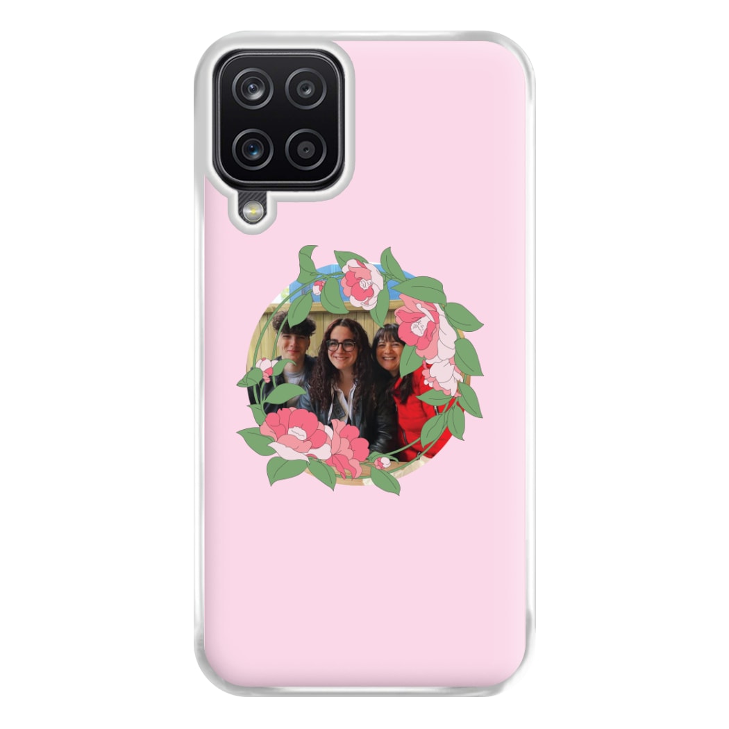 Floral Wreath - Personalised Mother's Day Phone Case for Galaxy A12