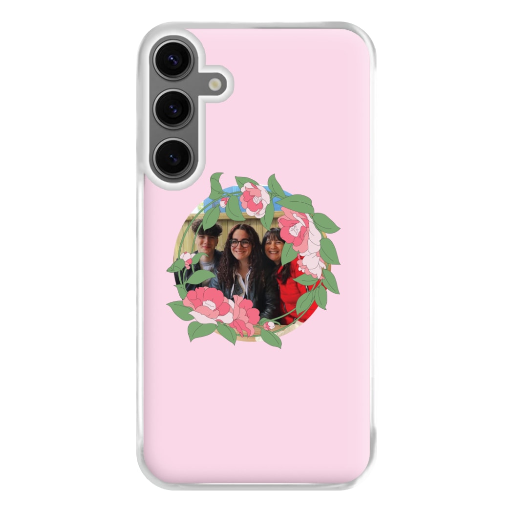 Floral Wreath - Personalised Mother's Day Phone Case for Galaxy S24FE