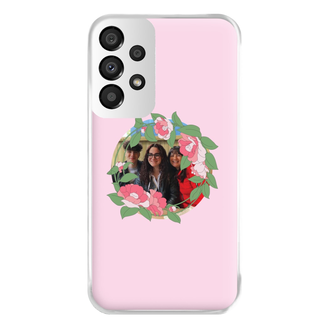 Floral Wreath - Personalised Mother's Day Phone Case for Galaxy A33