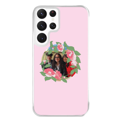 Floral Wreath - Personalised Mother's Day Phone Case for Galaxy S22 Ultra