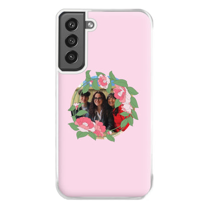 Floral Wreath - Personalised Mother's Day Phone Case for Galaxy S21FE