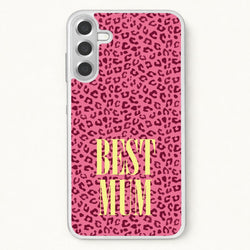 Best Mum Leopard Print Phone Case for Galaxy A37
