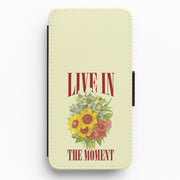 Live In The Moment Flip / Wallet Phone Case 1