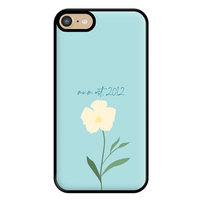 Baby Blue Mum Est Phone Case for iPhone 6 / 7 / 8 / SE