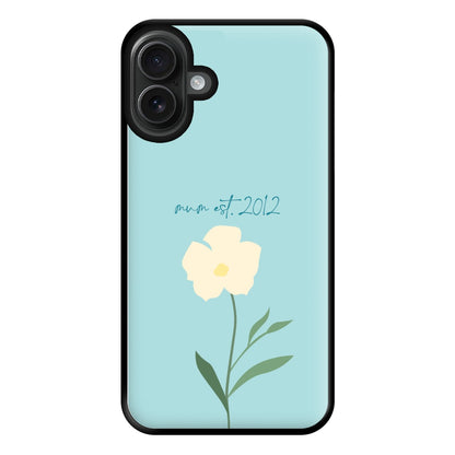 Baby Blue Mum Est Phone Case for iPhone 16 Plus