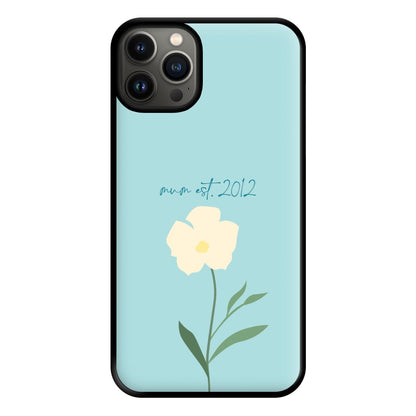 Baby Blue Mum Est Phone Case for iPhone 13