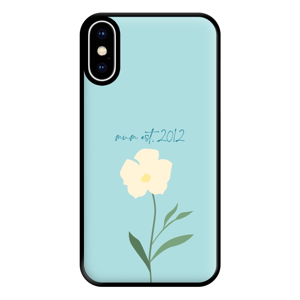 Baby Blue Mum Est Phone Case for iPhone XS Max