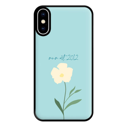 Baby Blue Mum Est Phone Case for iPhone XS Max
