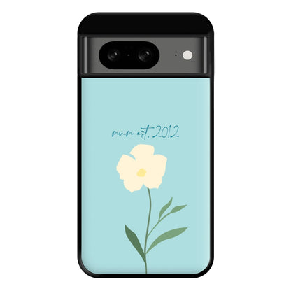 Baby Blue Mum Est Phone Case for Google Pixel 8
