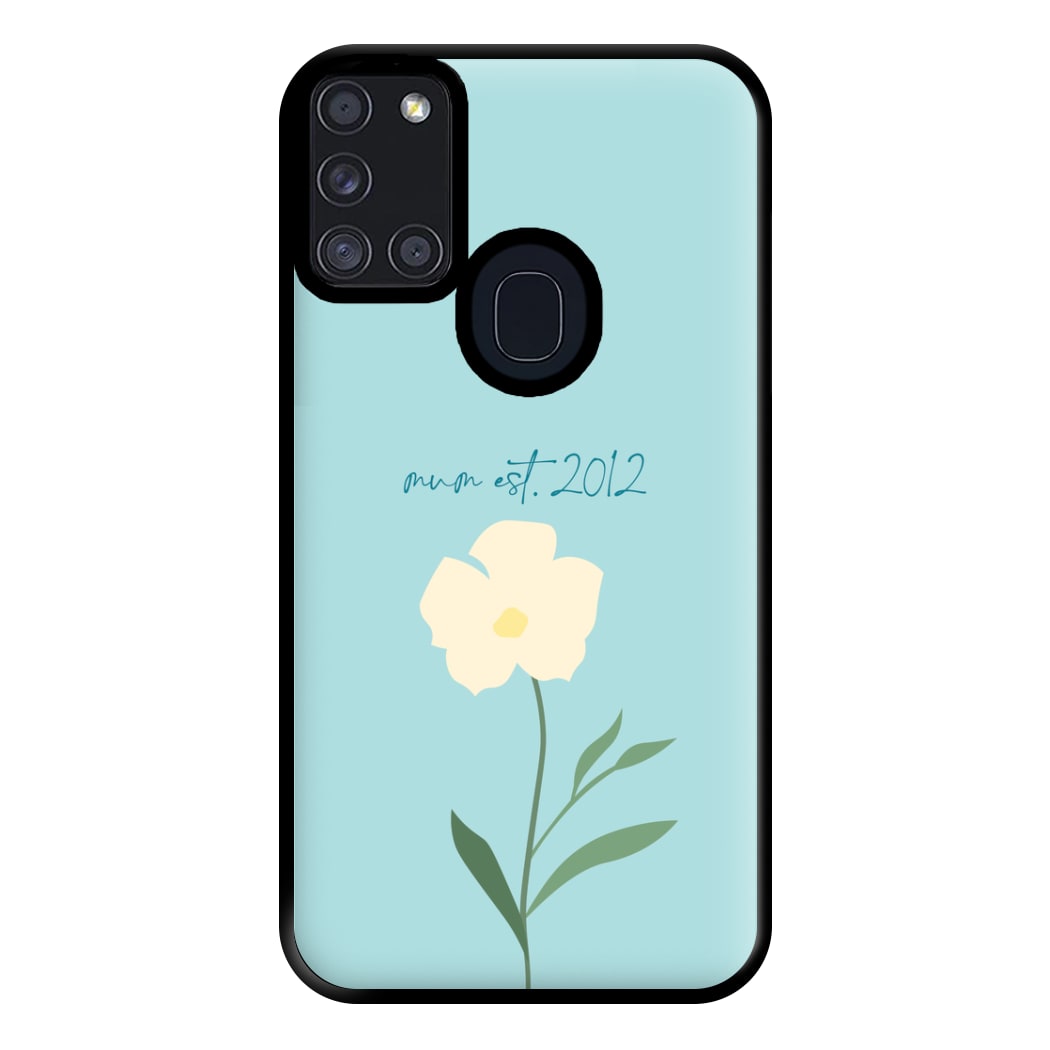 Baby Blue Mum Est Phone Case for Galaxy A21s