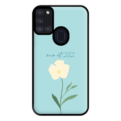 Baby Blue Mum Est Phone Case for Galaxy A21s