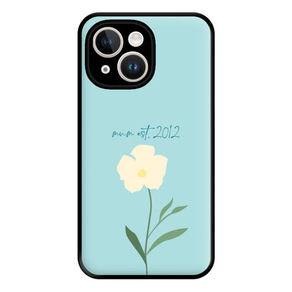 Baby Blue Mum Est Phone Case for iPhone 14 Plus