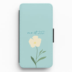 Baby Blue Mum Est Flip / Wallet Phone Case