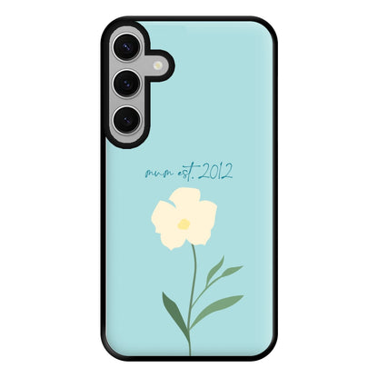 Baby Blue Mum Est Phone Case for Galaxy S24FE