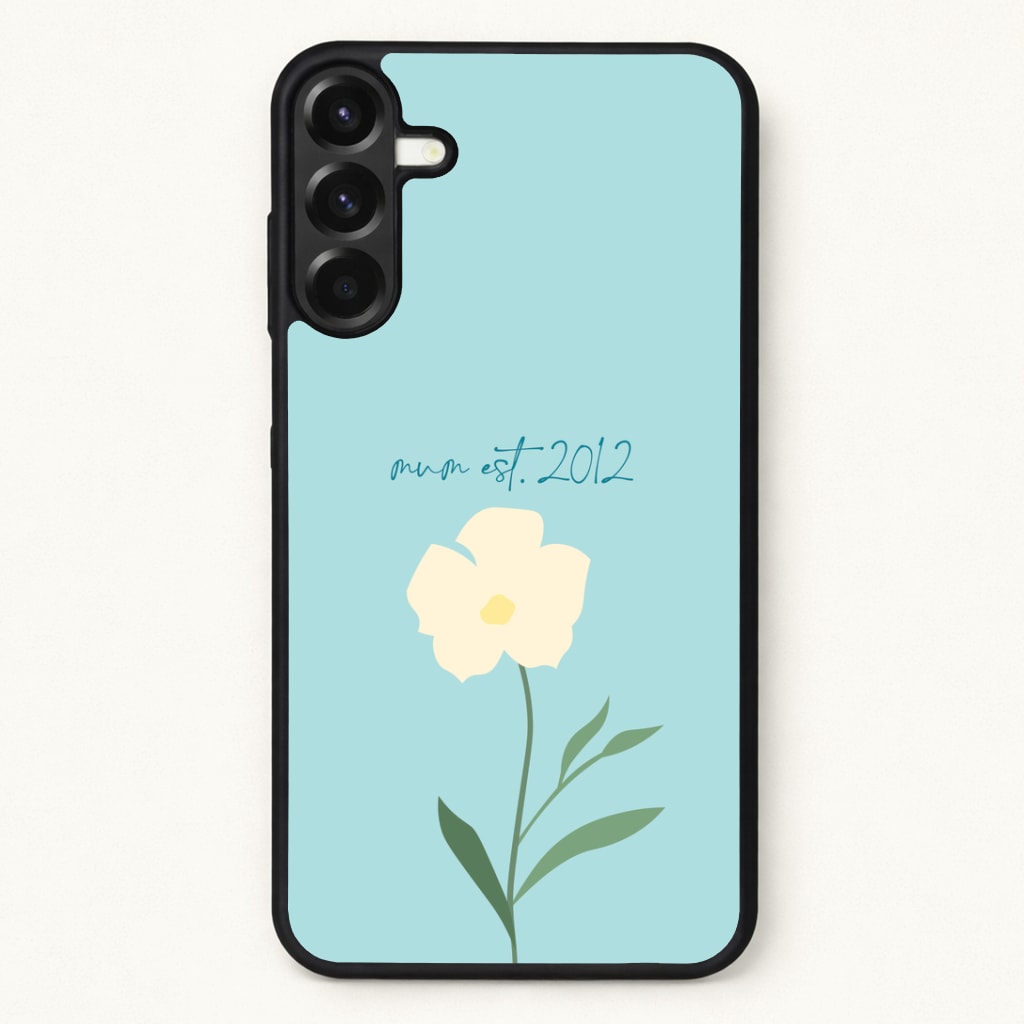 Personalised Baby Blue Mum Est Phone Case for Galaxy A17