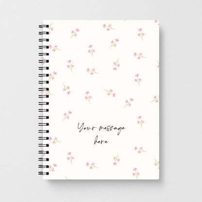 Floral Personalised Message Notebook