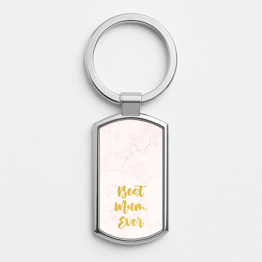 Golden Best Mum Ever Luxury Keyring