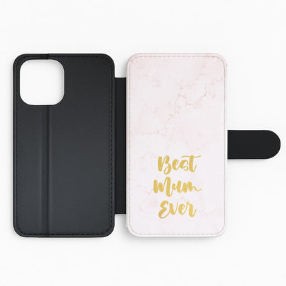 Golden Best Mum Ever Flip Phone Case
