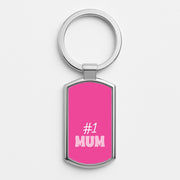 Number One Mum  Luxury Keyring 1