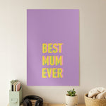 Geometric Best Mum Ever Poster