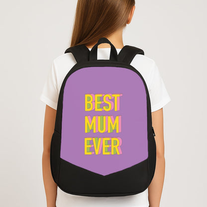 Geometric Best Mum Ever Backpack