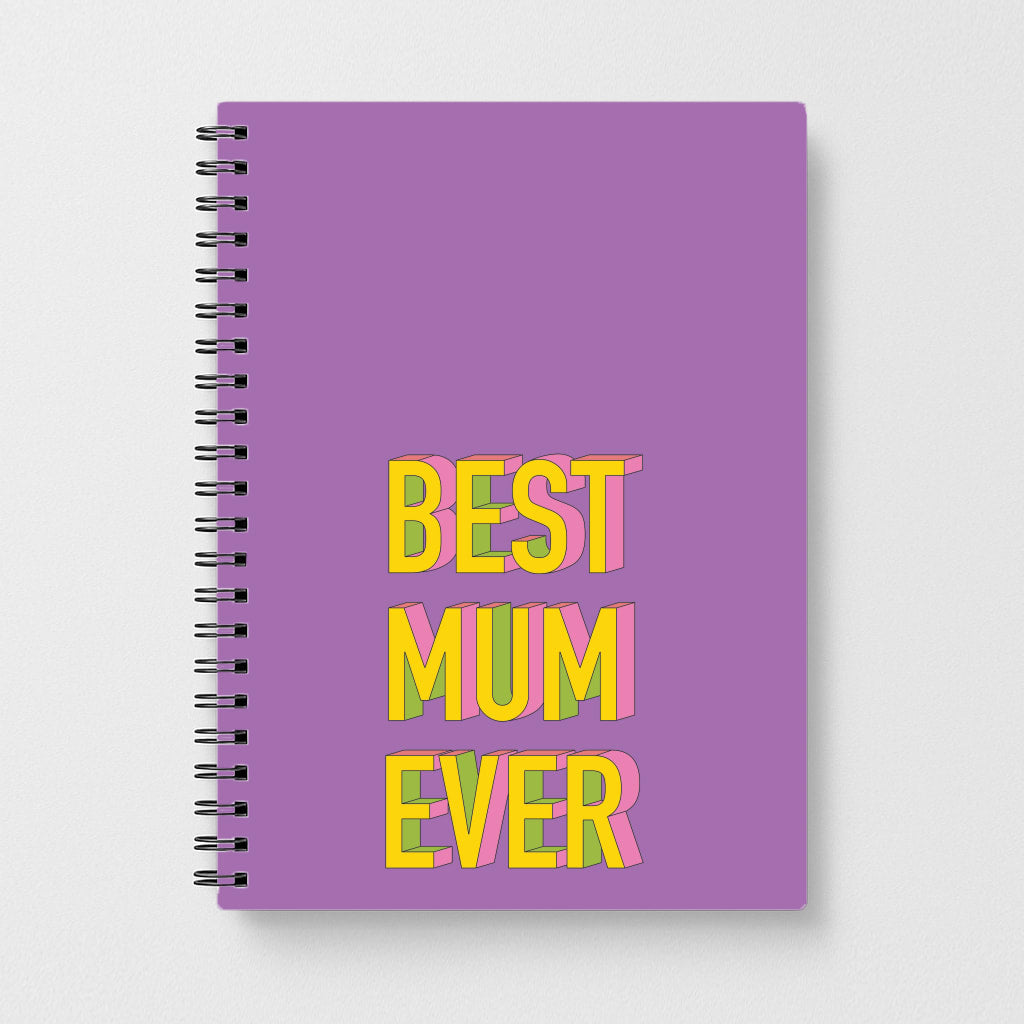 Geometric Best Mum Ever Notebook