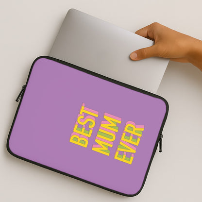 Geometric Best Mum Ever MacBook Case