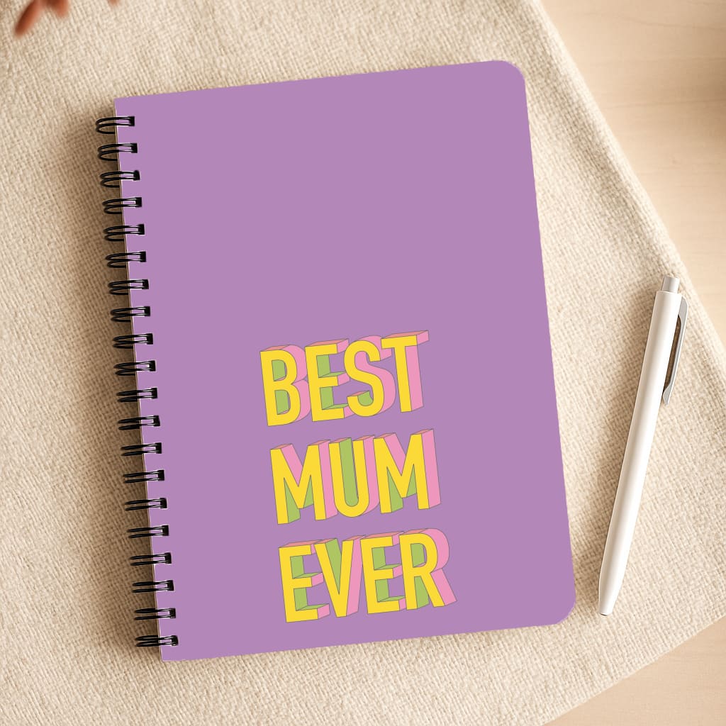 Geometric Best Mum Ever Notepad