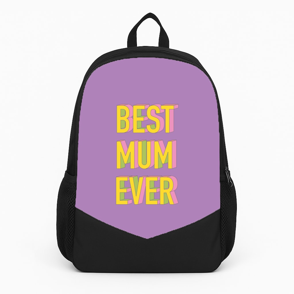 Geometric Best Mum Ever Backpack