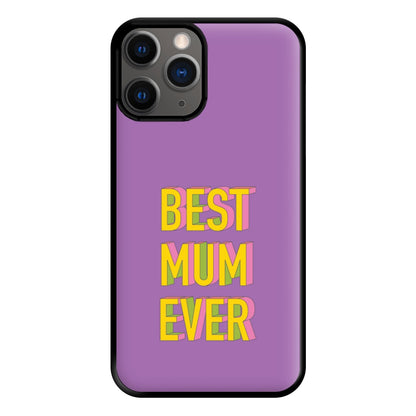 Geometric Best Mum Ever Phone Case for iPhone 12 Pro Max