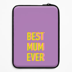 Geometric Best Mum Ever Universal Laptop Sleeve