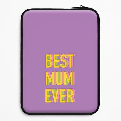 Geometric Best Mum Ever Universal Laptop Sleeve