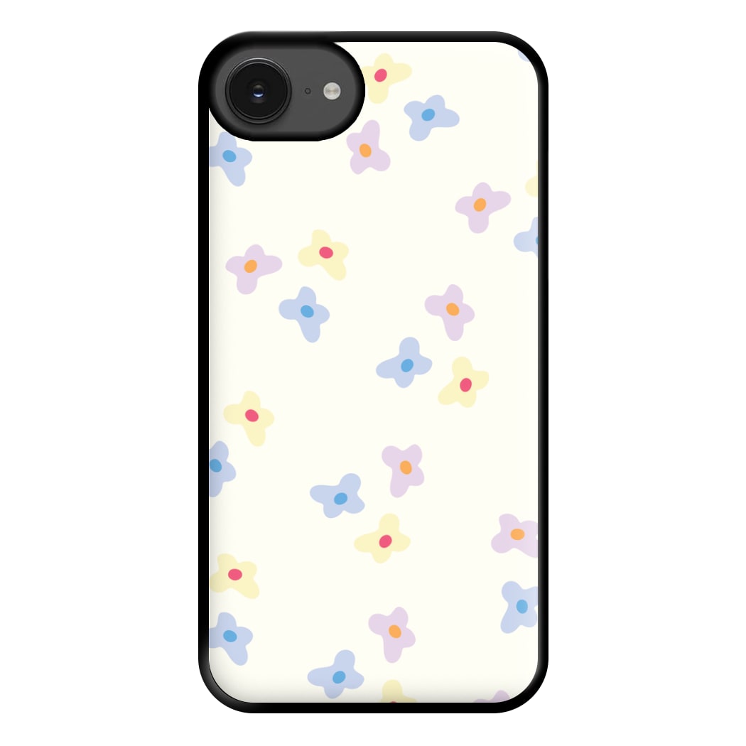 Pastel Flowers Pattern Phone Case for iPhone 16e