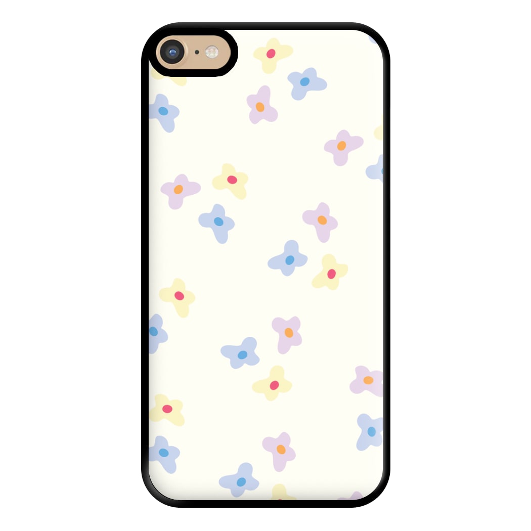 Pastel Flowers Pattern Phone Case for iPhone 6 Plus / 7 Plus / 8 Plus