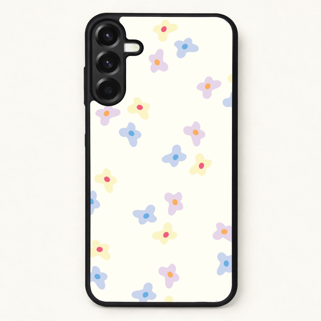 Pastel Flowers Pattern Phone Case for Galaxy A57