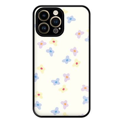 Pastel Flowers Pattern Phone Case for iPhone 14 Pro Max