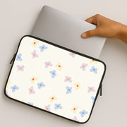 Pastel Flowers Pattern Laptop Sleeve 2