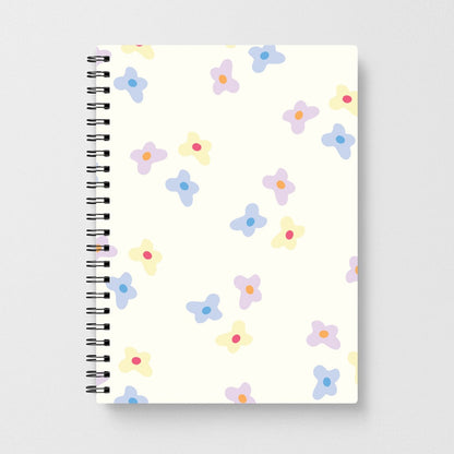 Pastel Flowers Pattern Notebook