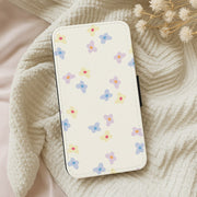 Pastel Flowers Pattern Flip / Wallet Phone Case 5