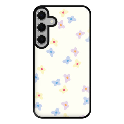 Pastel Flowers Pattern Phone Case for Galaxy S24FE