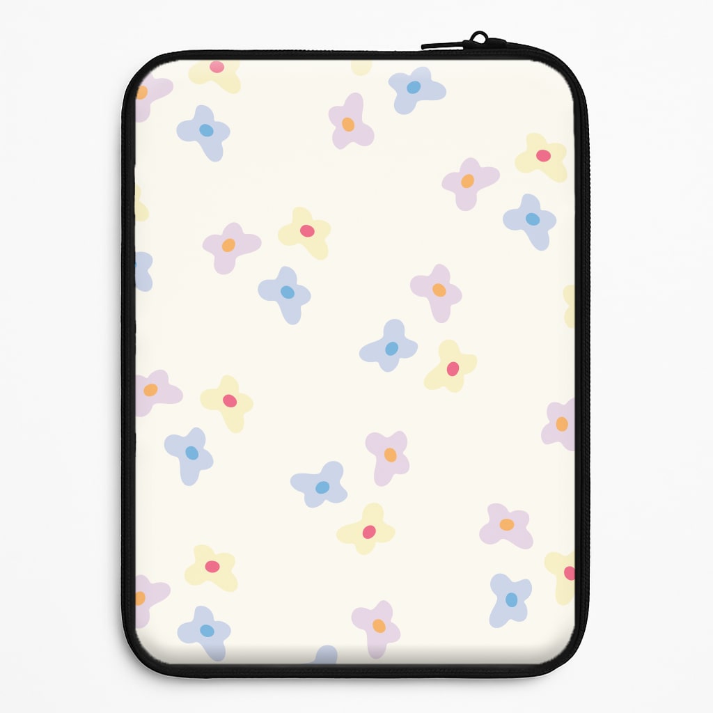Pastel Flowers Pattern Laptop Sleeve