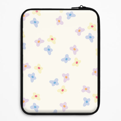 Pastel Flowers Pattern Universal Laptop Sleeve