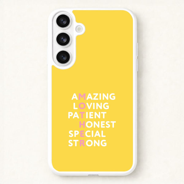 Mother Anagram Phone Case for Galaxy S26